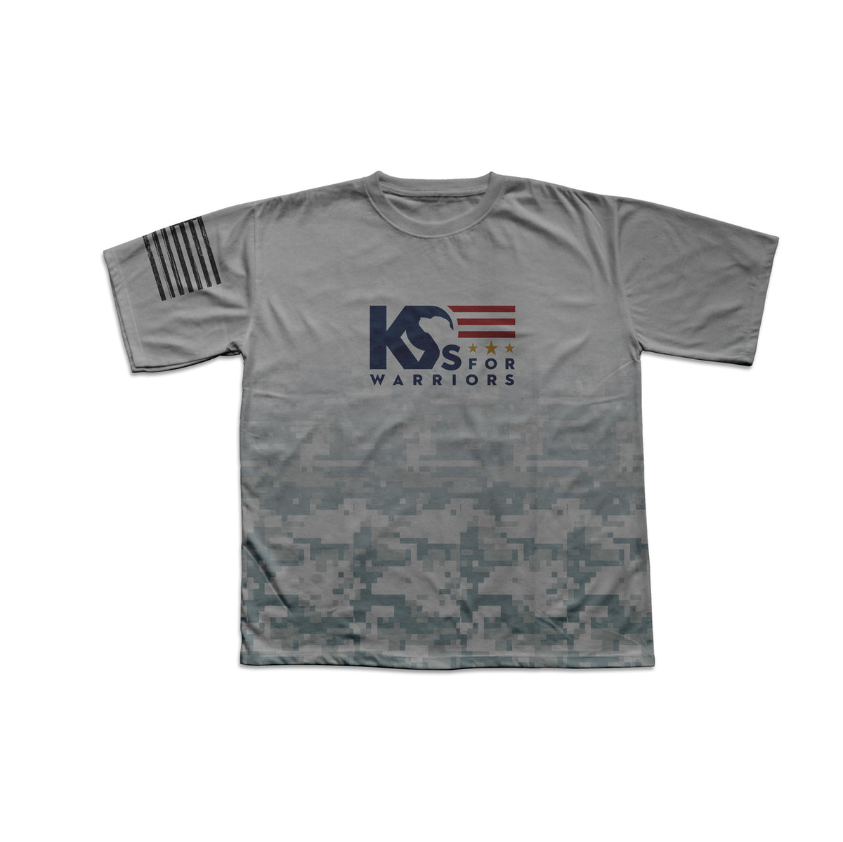 K9s for Warriors T-Shirt Cammo Flag
