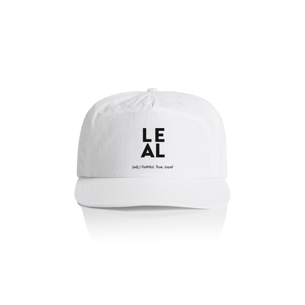 Stacked Performance Quick Dry Snapback Hat | White