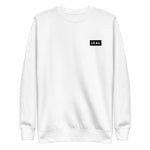 Performance Tech Crewneck Sweatshirt | Small Logo | White