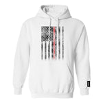 Everyday Hero Red Flag Performance Tech Pullover Hoodie | White