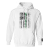 Everyday Hero Green Flag Performance Tech Pullover Hoodie | White