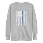 Everyday Hero Blue Flag Performance Tech Crewneck Sweatshirt