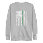 Everyday Hero Green Flag Performance Tech Crewneck Sweatshirt